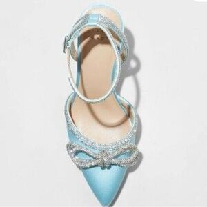 a new day Light Blue Heels with Silver Accents